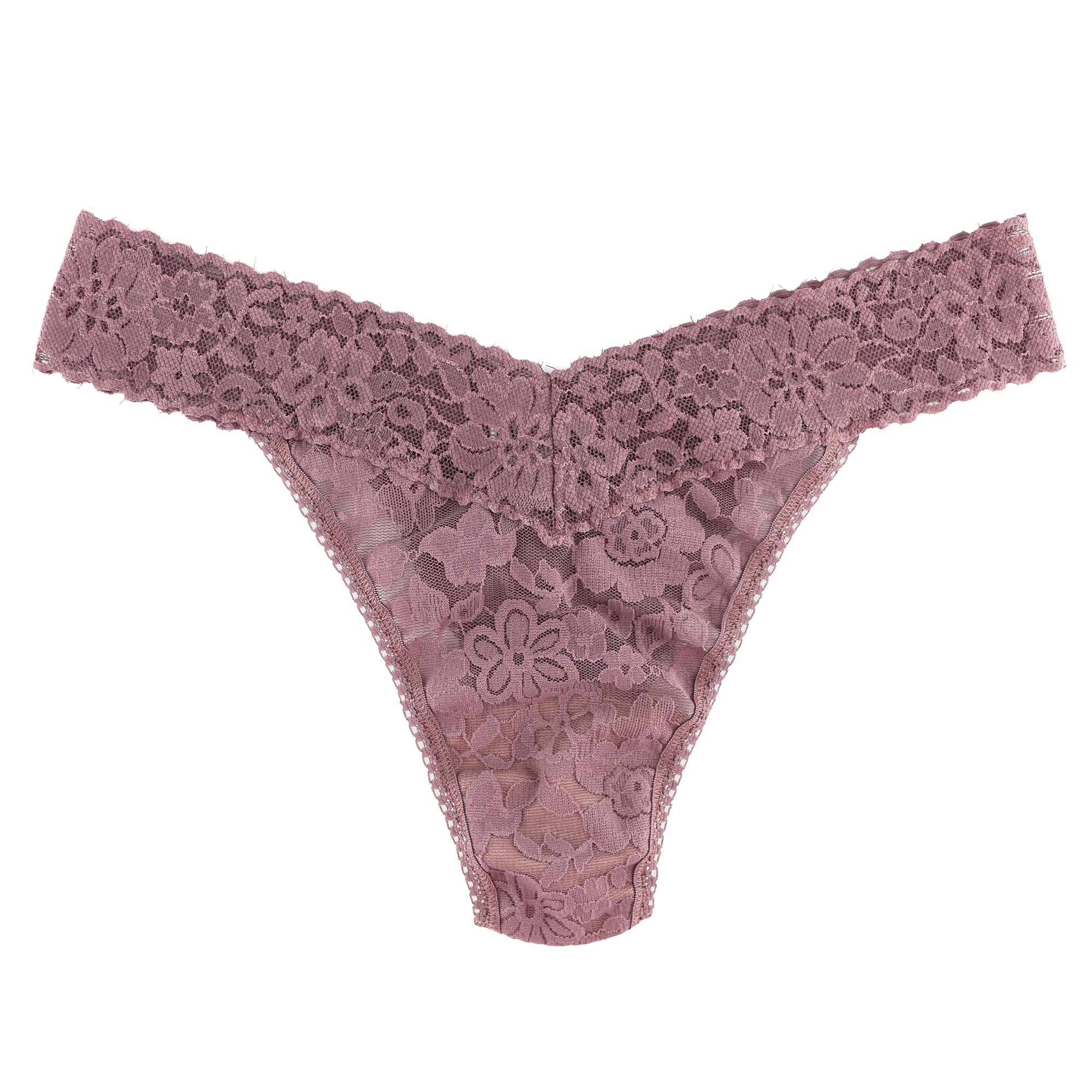 Daily Lace Original Rise Thong | Allspice Brown