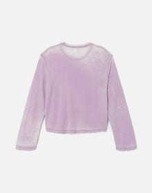 Womens | Hanes Long Sleeve Boxy Tee | Baby Violet