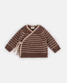 Wrap Top Striped - Fuzzy | Choco & Pecan