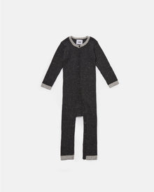 Long Sleeve Jumpsuit No Footie - Hug Me | Black Melange