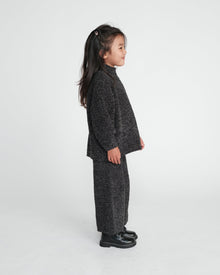 Wide Pants - Fuzzy | Black Melange