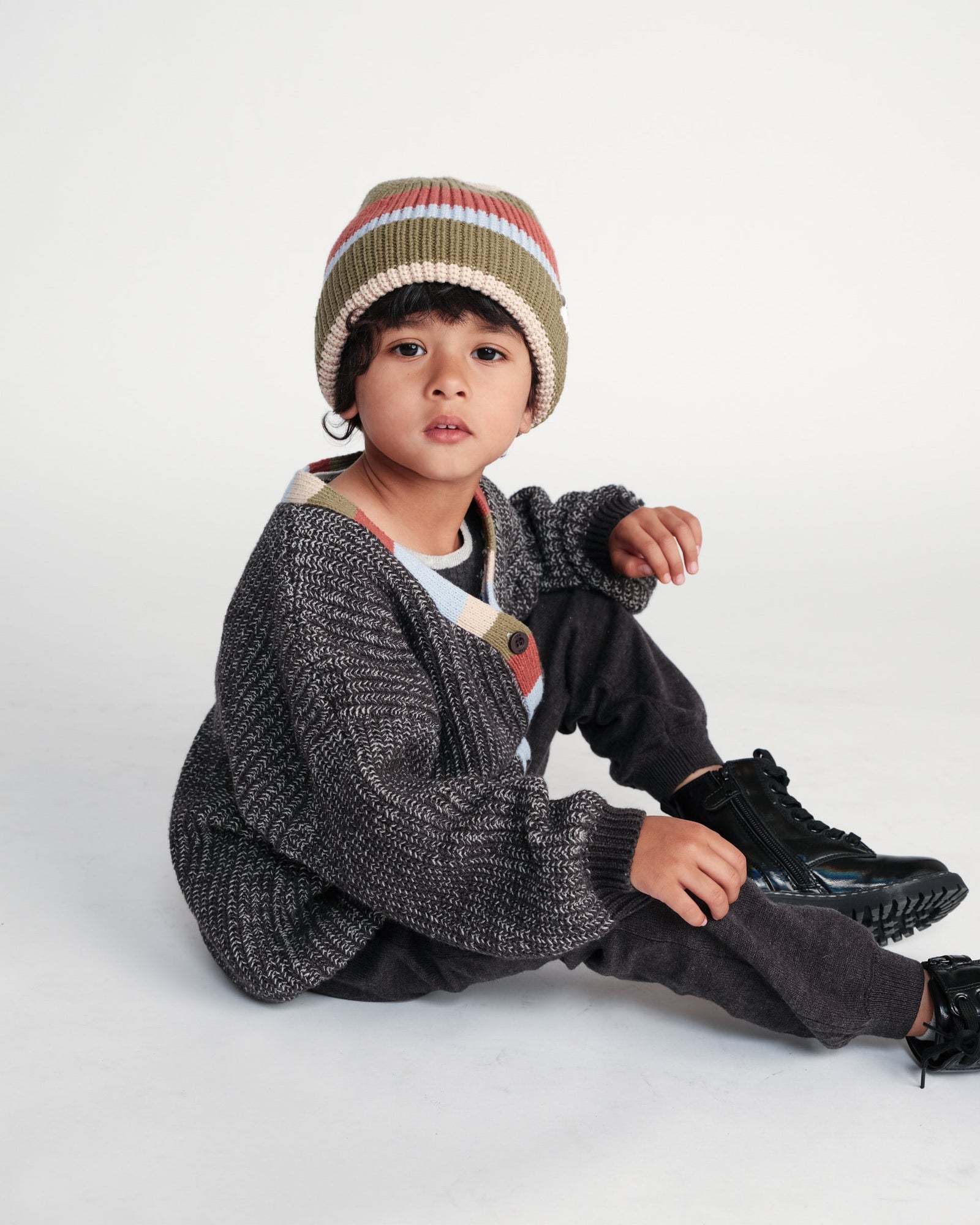 Cardigan - Chunky | Black Melange