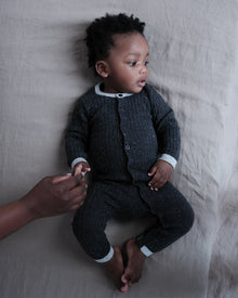 Long Sleeve Jumpsuit No Footie - Hug Me | Heather Grey