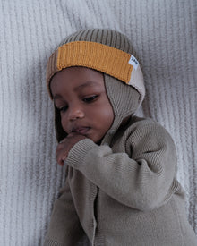 Beanie Ear Flap - Chunky | Olive Multicolor