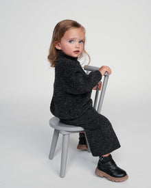 Wide Pants - Fuzzy | Black Melange