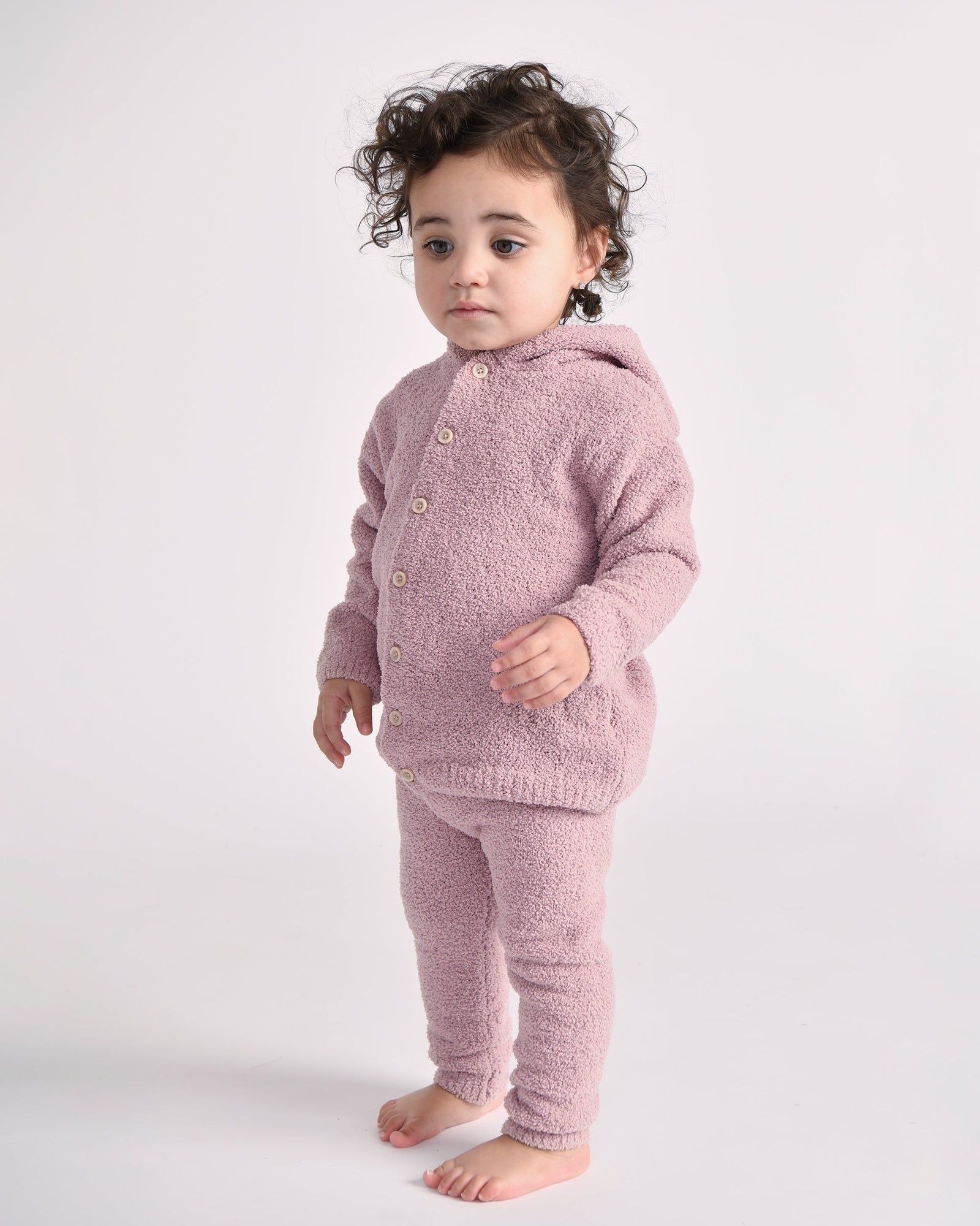 Hooded Cardigan - Fuzzy | Ash Rose