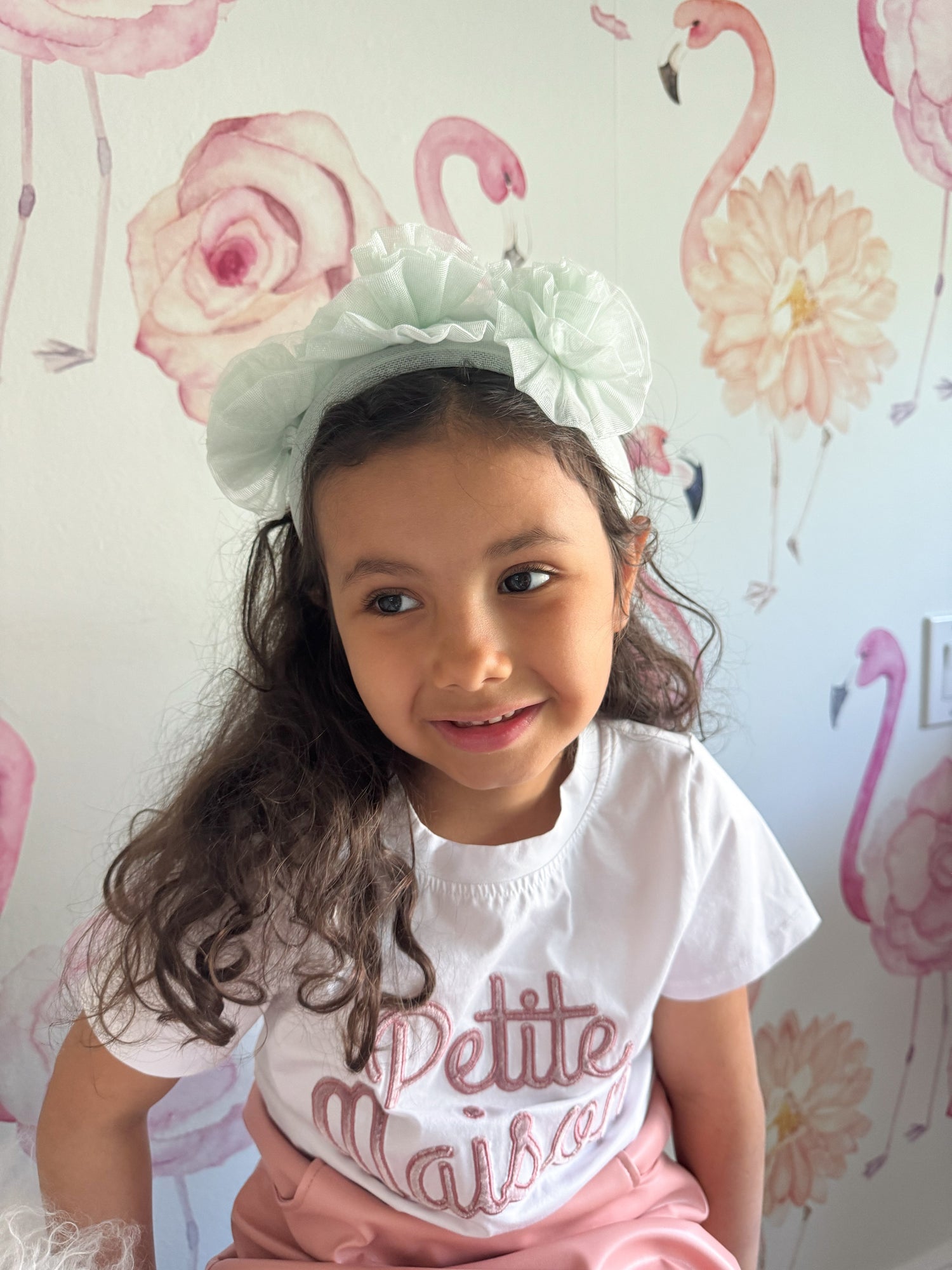 Francesca Mint Tulle Headband | Mint