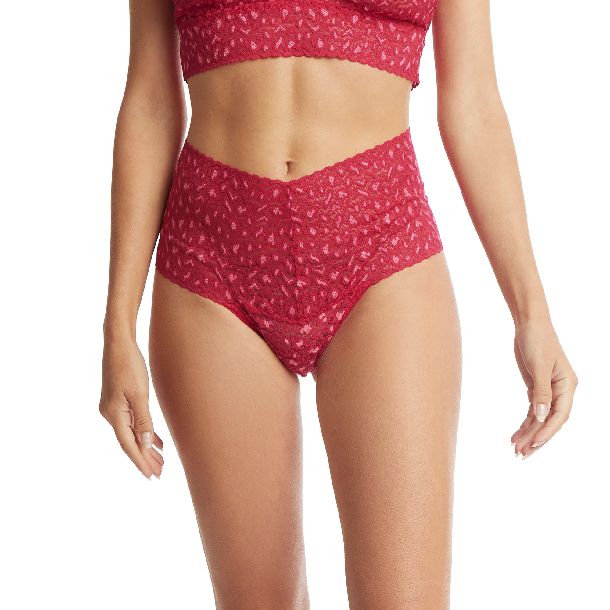 Cross-Dyed Retro Thong | Berry Sangria/Pink Sapphire