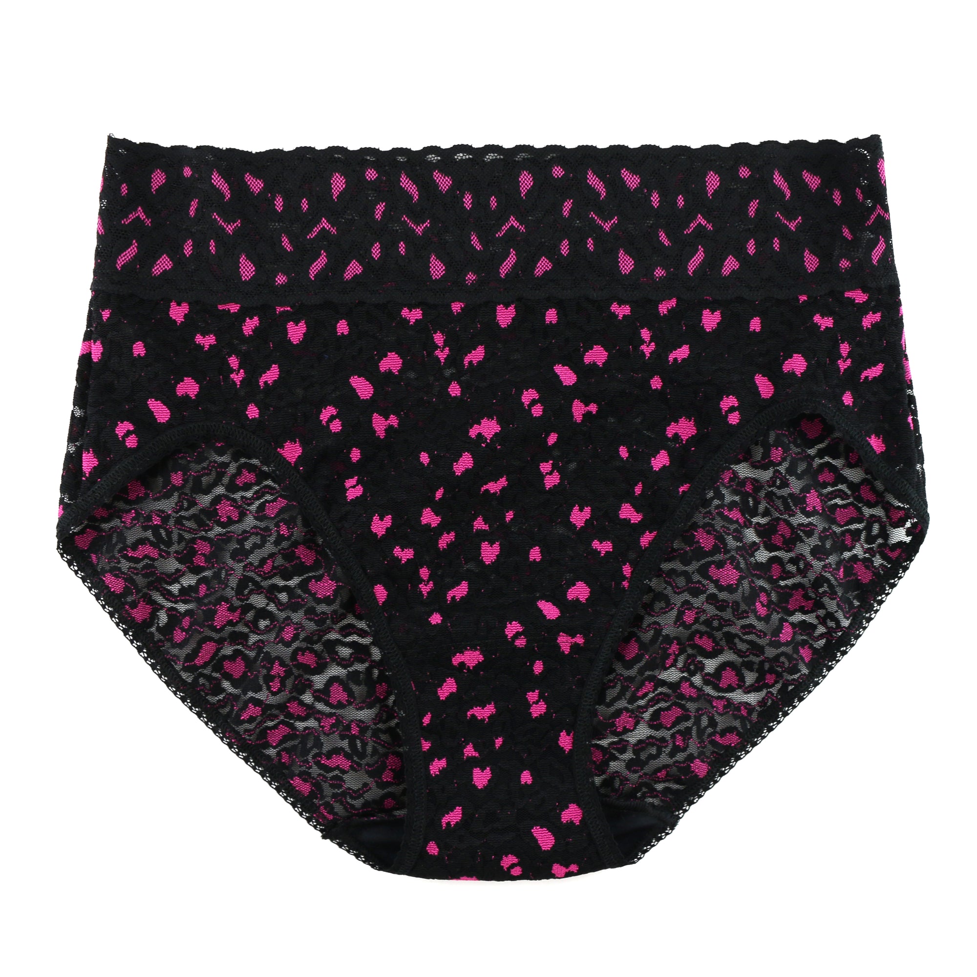 Cross-Dyed French Brief | Black/Tulip Pink