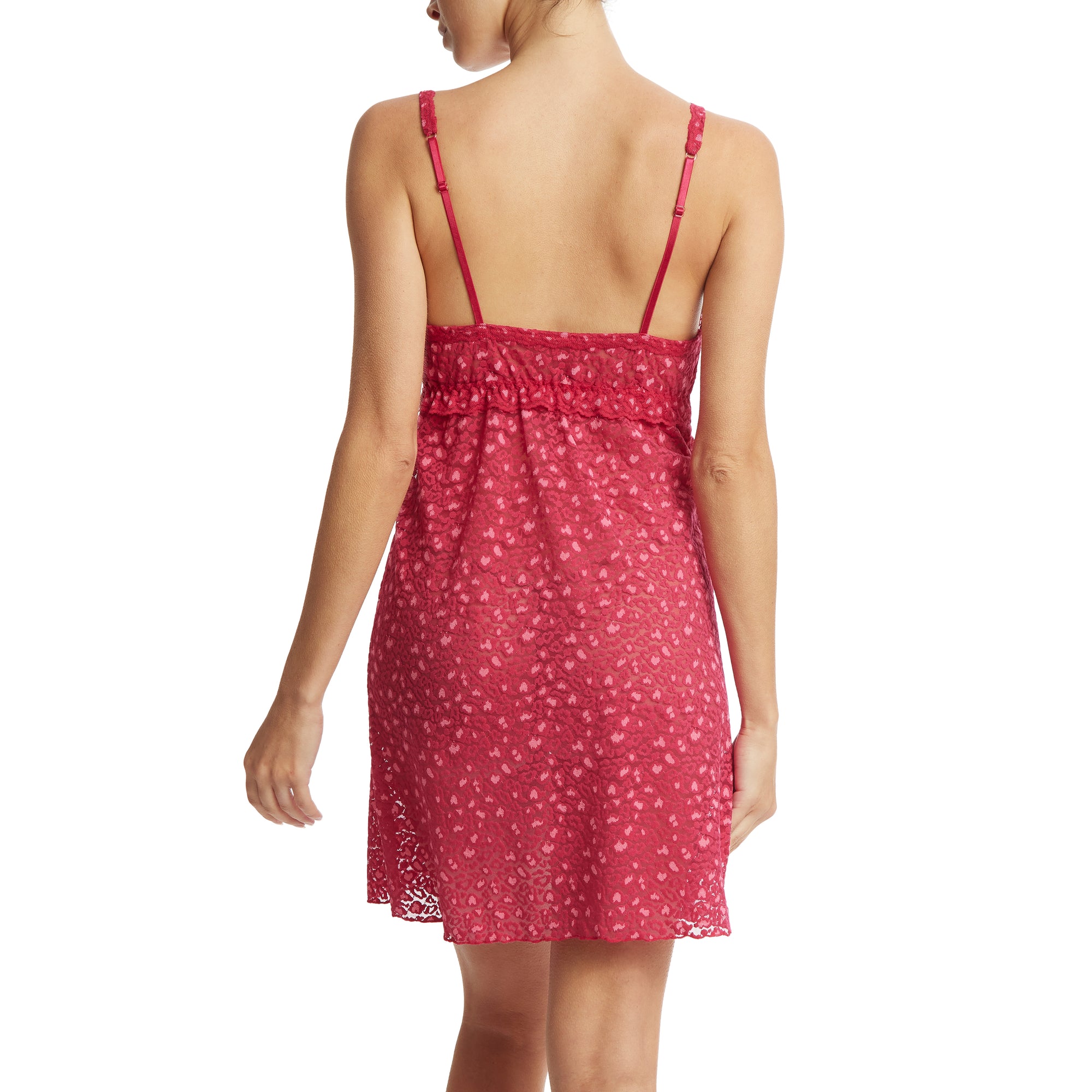 Cross-Dyed Leopard Chemise | Berry Sangria/Pink Sapphire