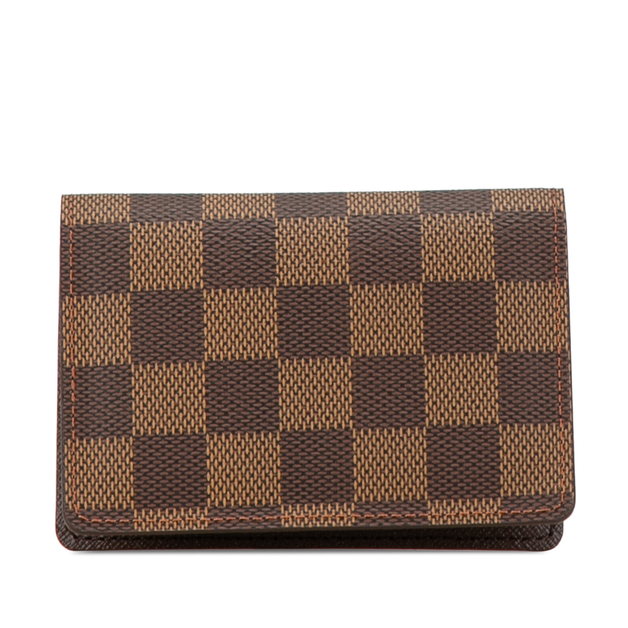 Louis Vuitton Pre-Owned Damier Ebene Card Holder | Women | Brown