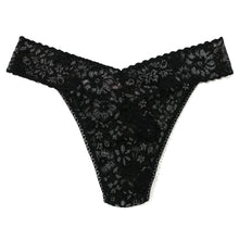 Daily Lace Original Rise Thong | Black