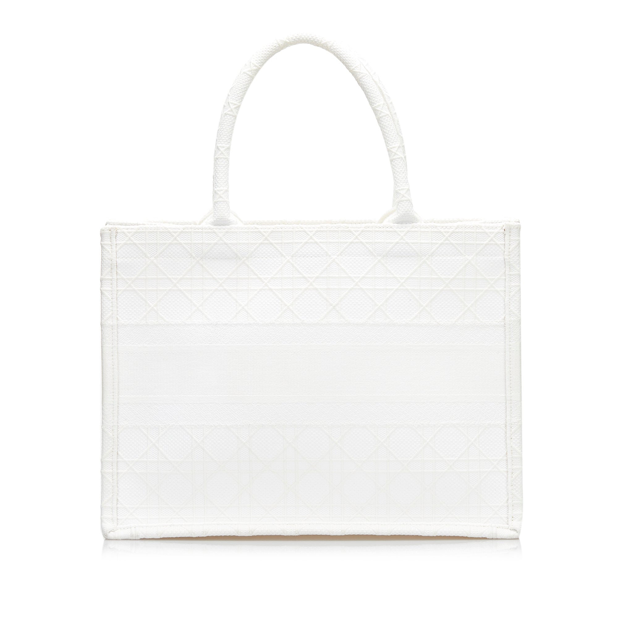 Dior Pre-Owned Medium Cannage Book Tote | Women | White (V2)