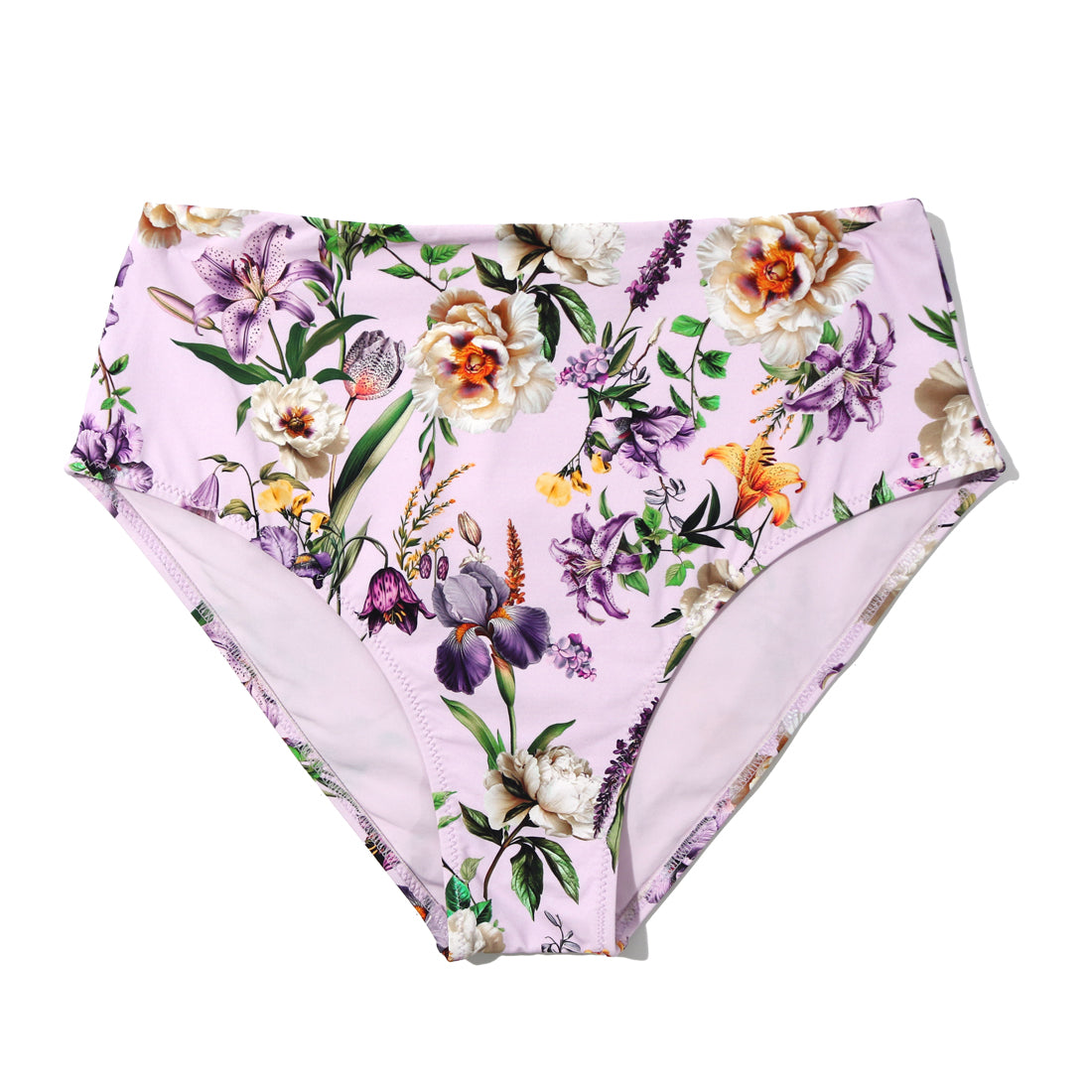 Swim High Rise Bottom | Fawning Flora (Purple)