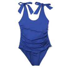 Swim Scoop One Piece | Poolside (Blue-Solid)