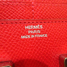 Hermès Pre-Owned Epsom Constance Compact Wallet | Women | Red x Gold