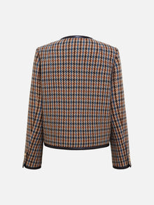 Houndstooth Jacket | Brown