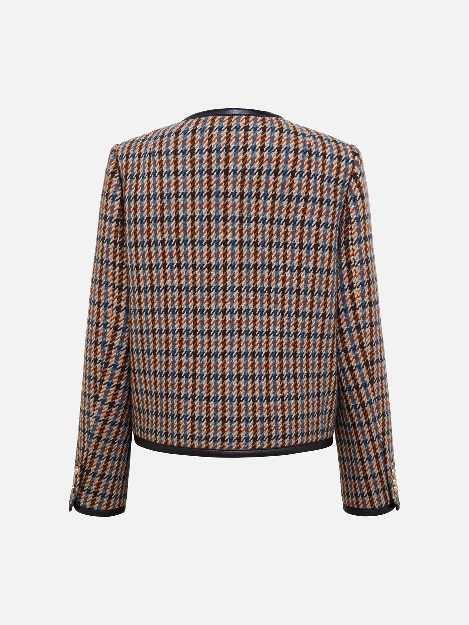 Houndstooth Jacket | Brown
