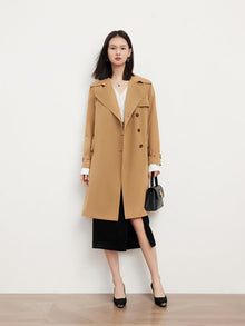 Mid-Length Trench Coat | Khaki