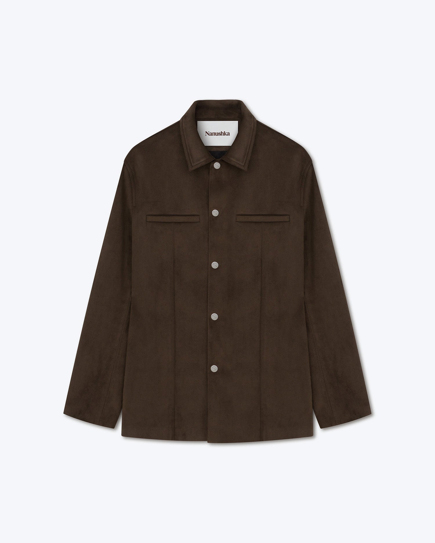 Mens | Luni Alt-Suede Shirt | Coffee Bean