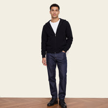 Mens | Tyler Cashmere Zip Hoodie | Black