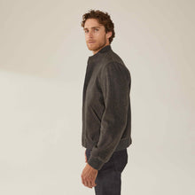 Mens | Chase Cashmere-Wool Bomber Jacket | Charcoal