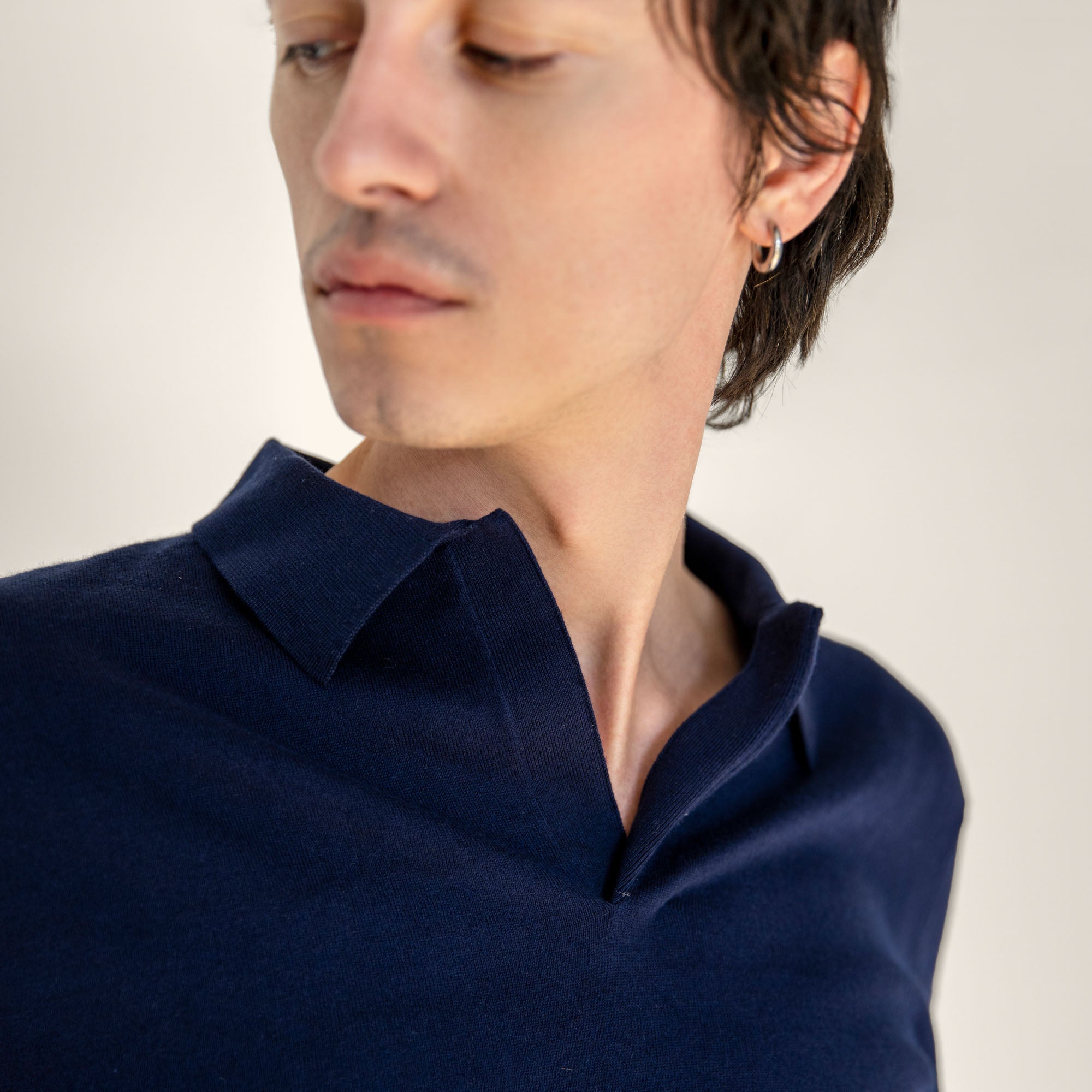 Mens | Elliot Featherlight Short Sleeve Polo | Navy