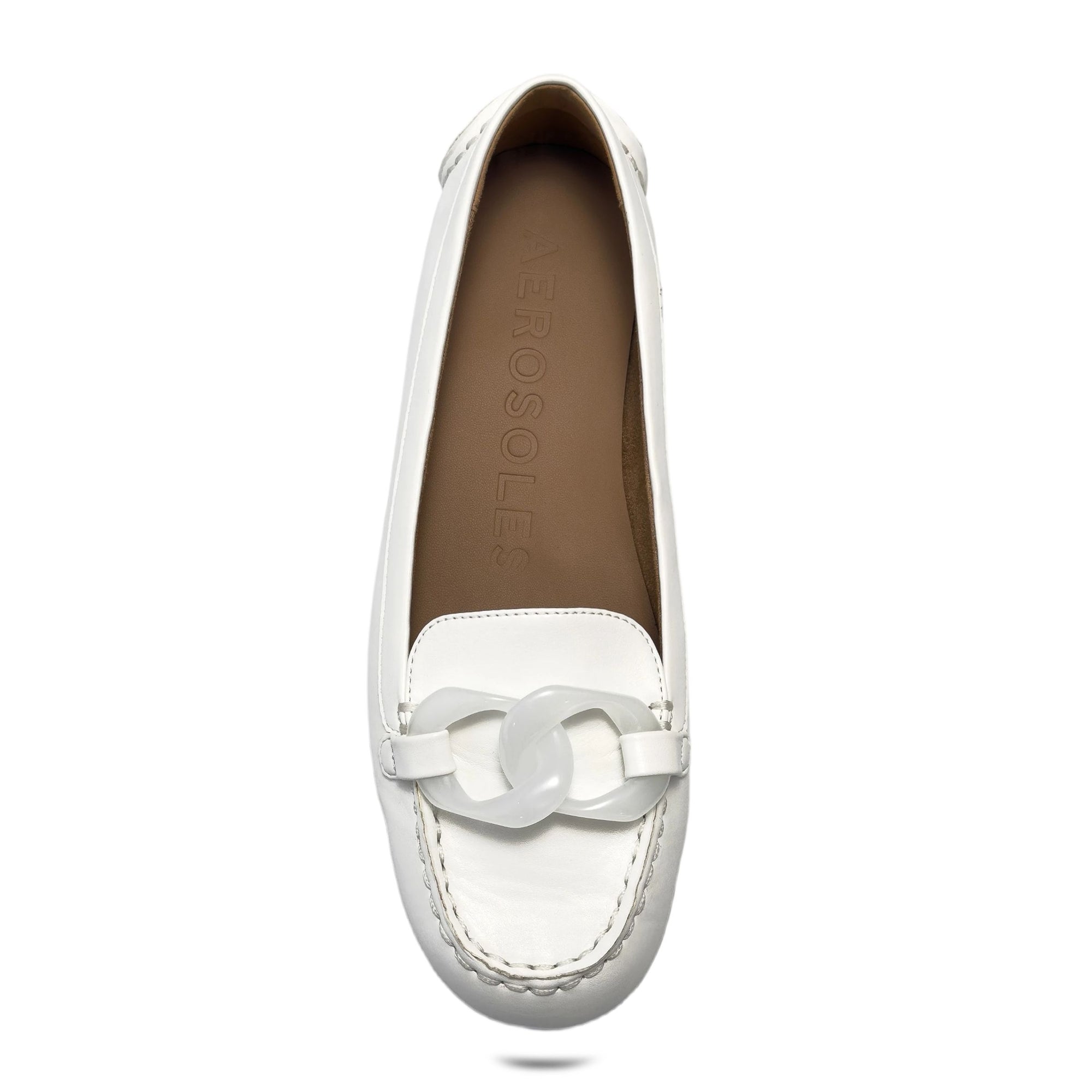 Wysteria Casual Loafer | Bright White Faux Soft Nappa