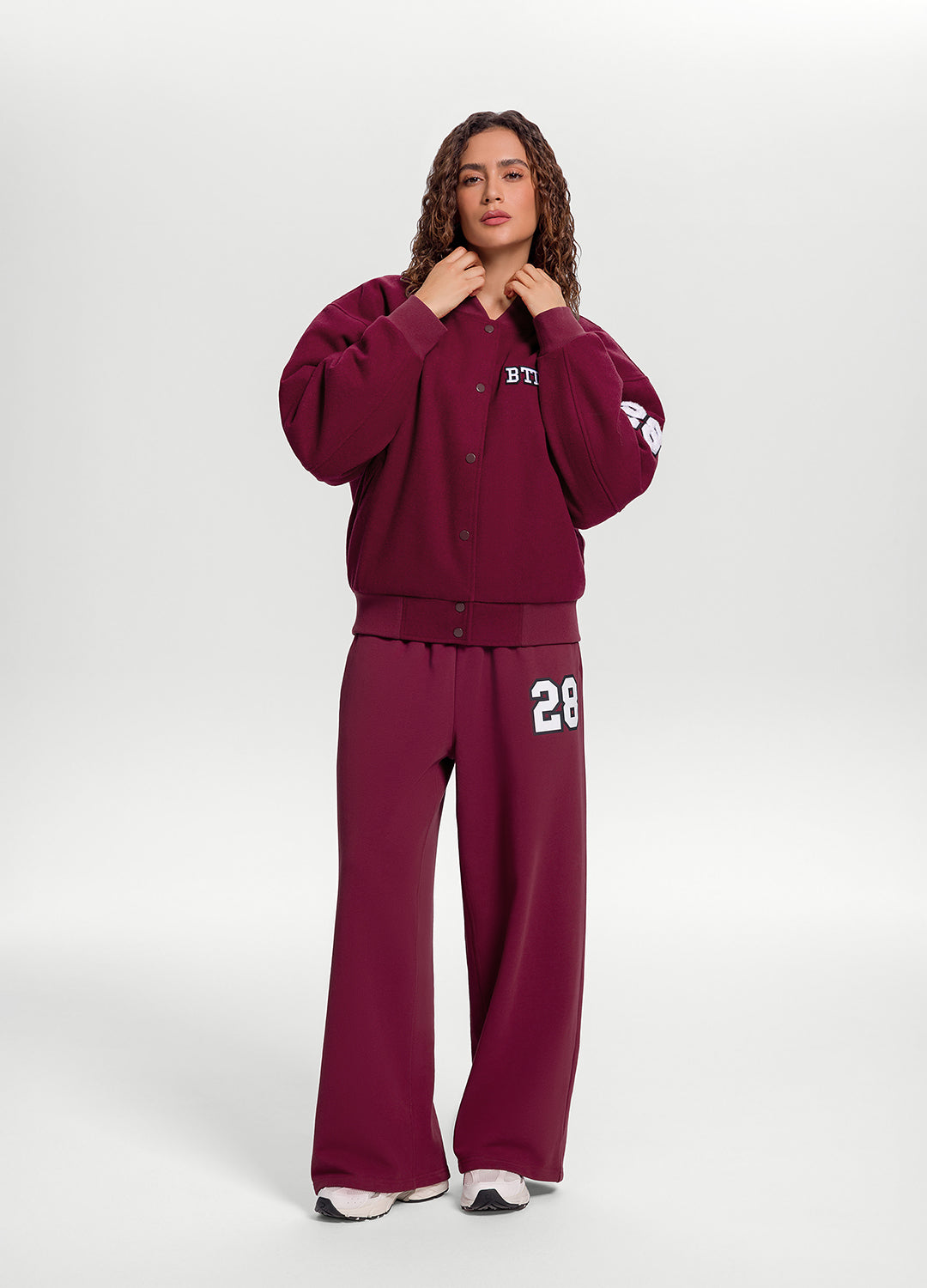 Better League Varsity Jacket | Burgundy