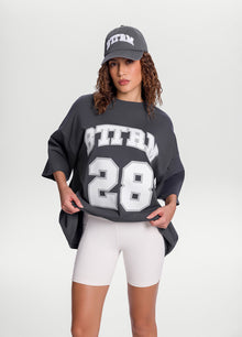 Better League Oversized Tee | Charcoal