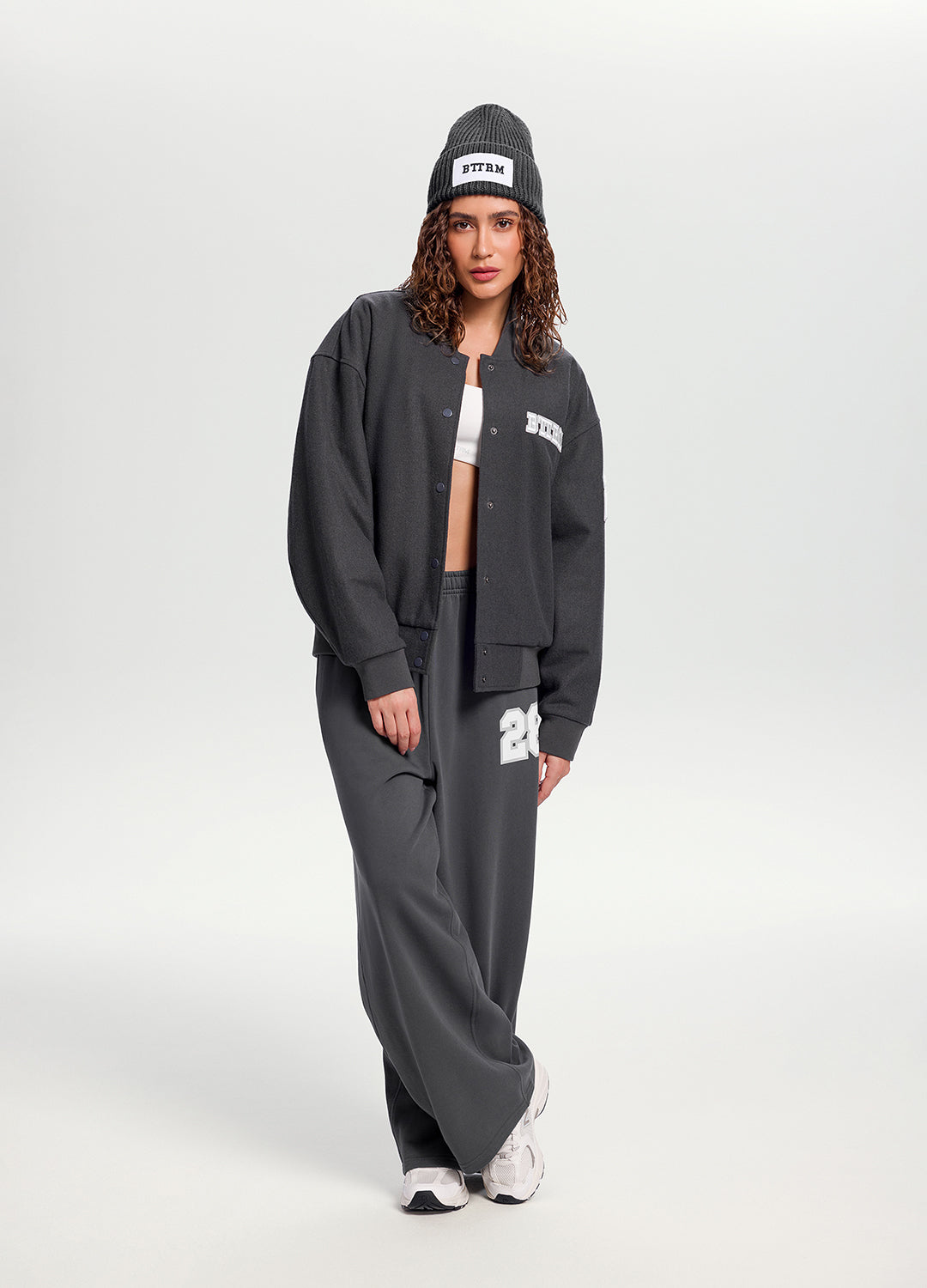 Better League Varsity Jacket | Charcoal