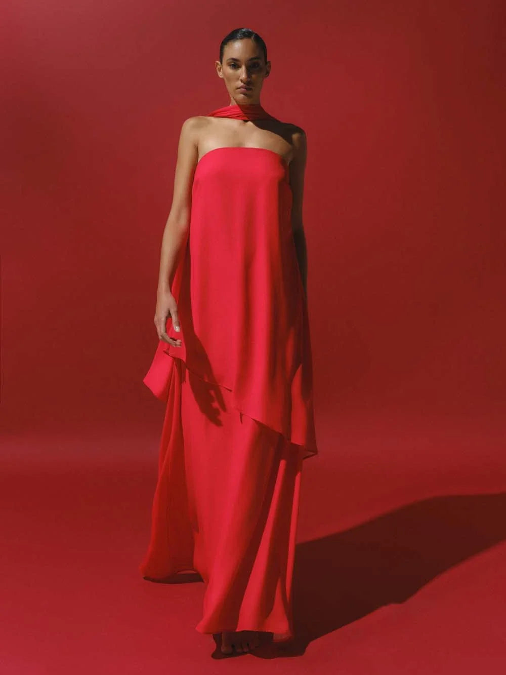 El Maxi Dress | Fire Red
