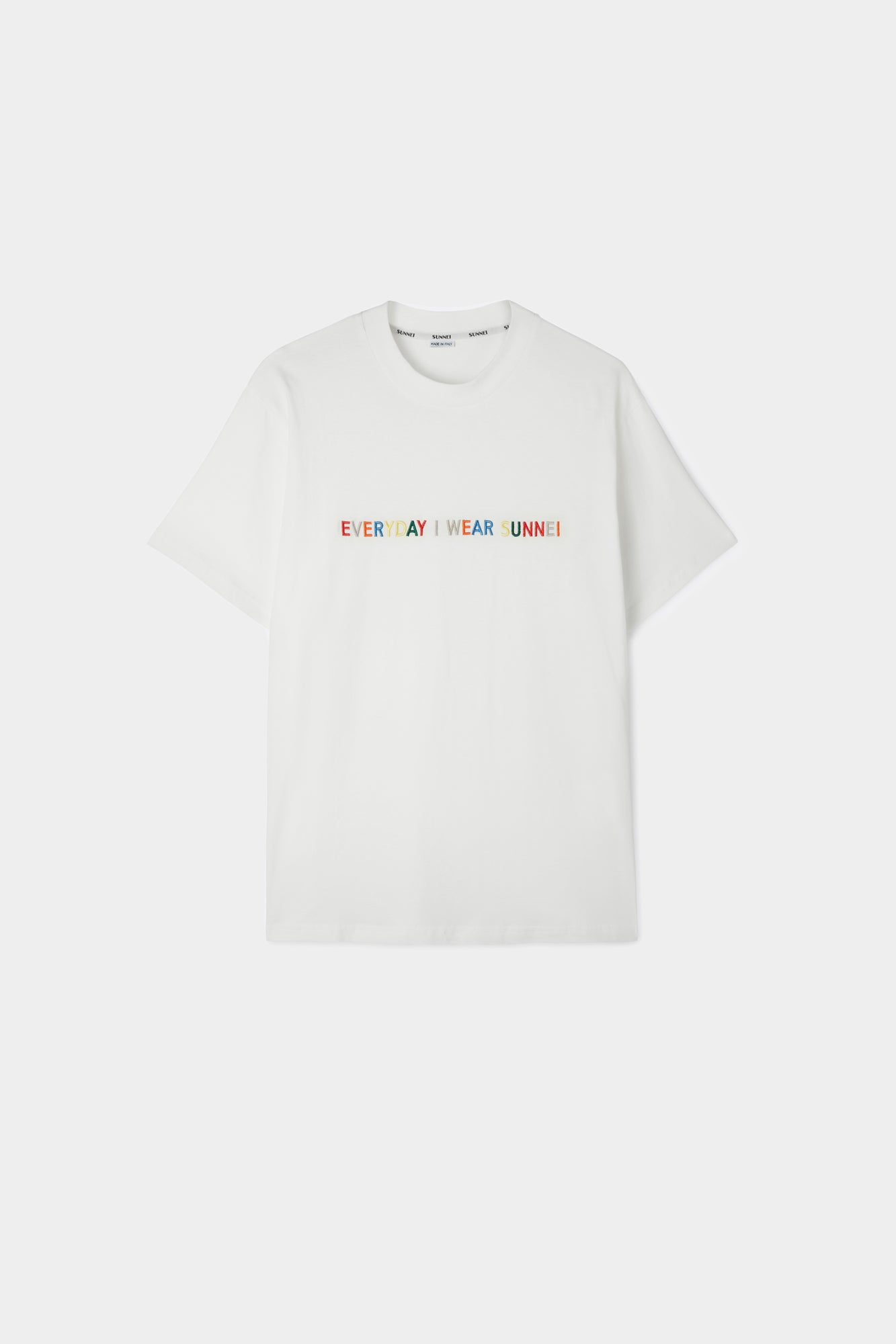 Everyday I Wear Sunnei' T-Shirt | Unisex | Multicolor Embroidery