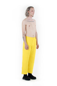 Panel Elastic Pants | Unisex | Light Yellow