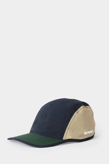 5 Panel Cap | Unisex | Navy x Beige x Green