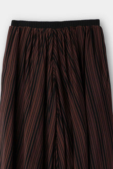 Sarouel Pants | Women | Black x Brown Stripes