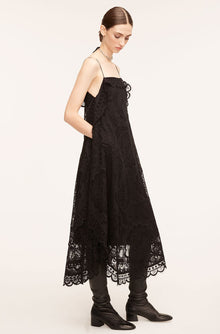 Doily Lace Dress | Black