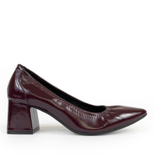 Elisea | Merlot Crinkle Patent Faux Leather
