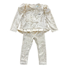 Cream Velour Lounge Set | Cream