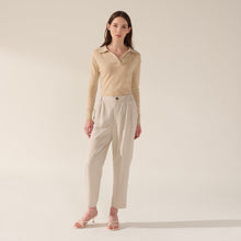 Womens | Camila Airy Cashmere Collared Sweater | Cinnamon