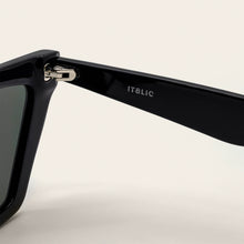 Unisex | Keira Cat-Eye Italian Acetate Sunglasses | Black