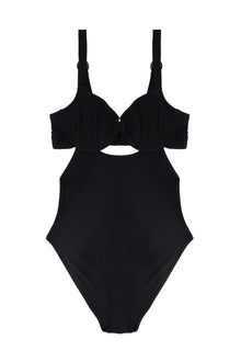 Mia Underwire Cut Out One Piece Suit | Black