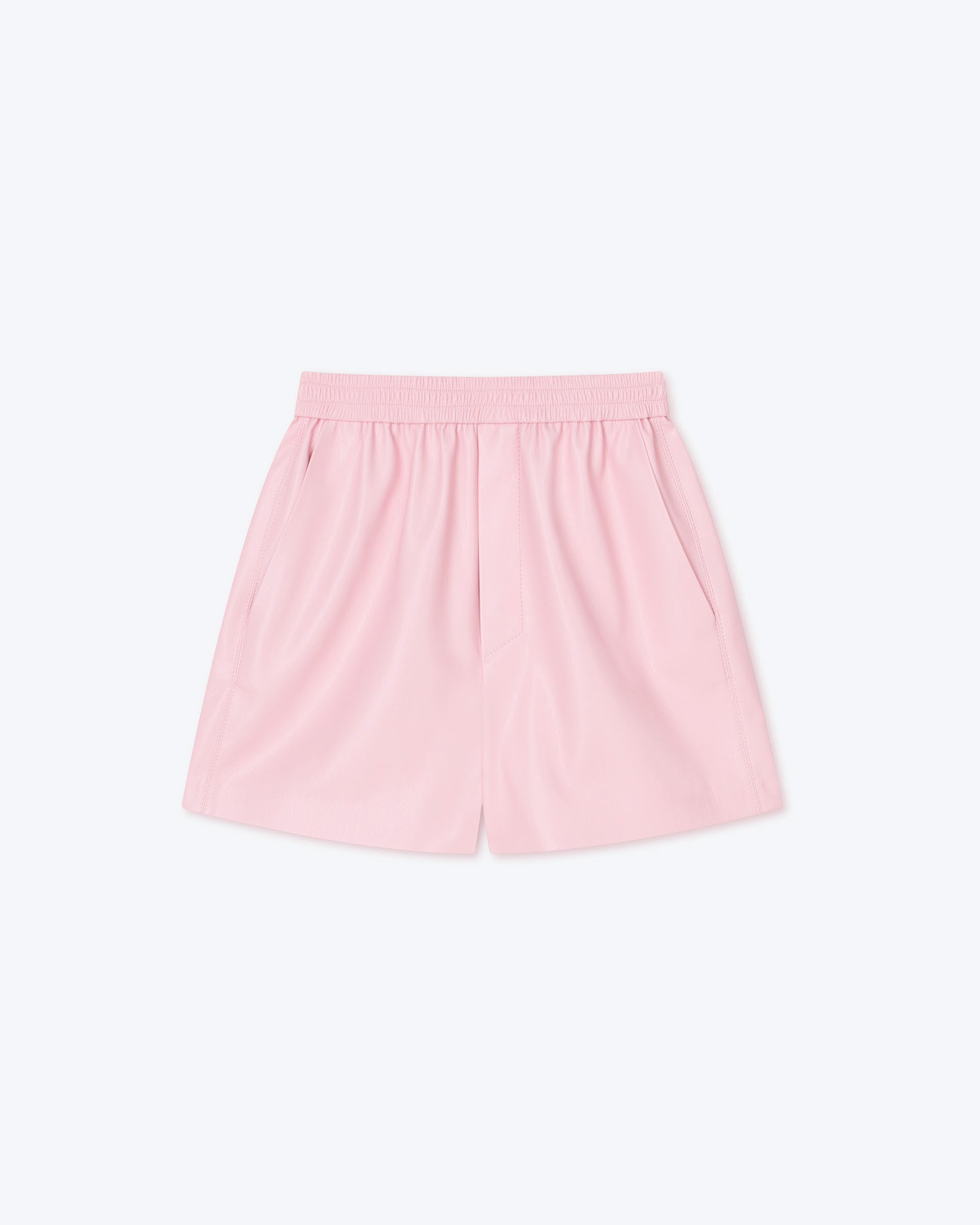 Womens | Brenna Okobor Alt-Leather Shorts | Pink