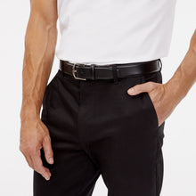 Mens | Sergio Italian Round Buckle Napa Leather Belt | Black