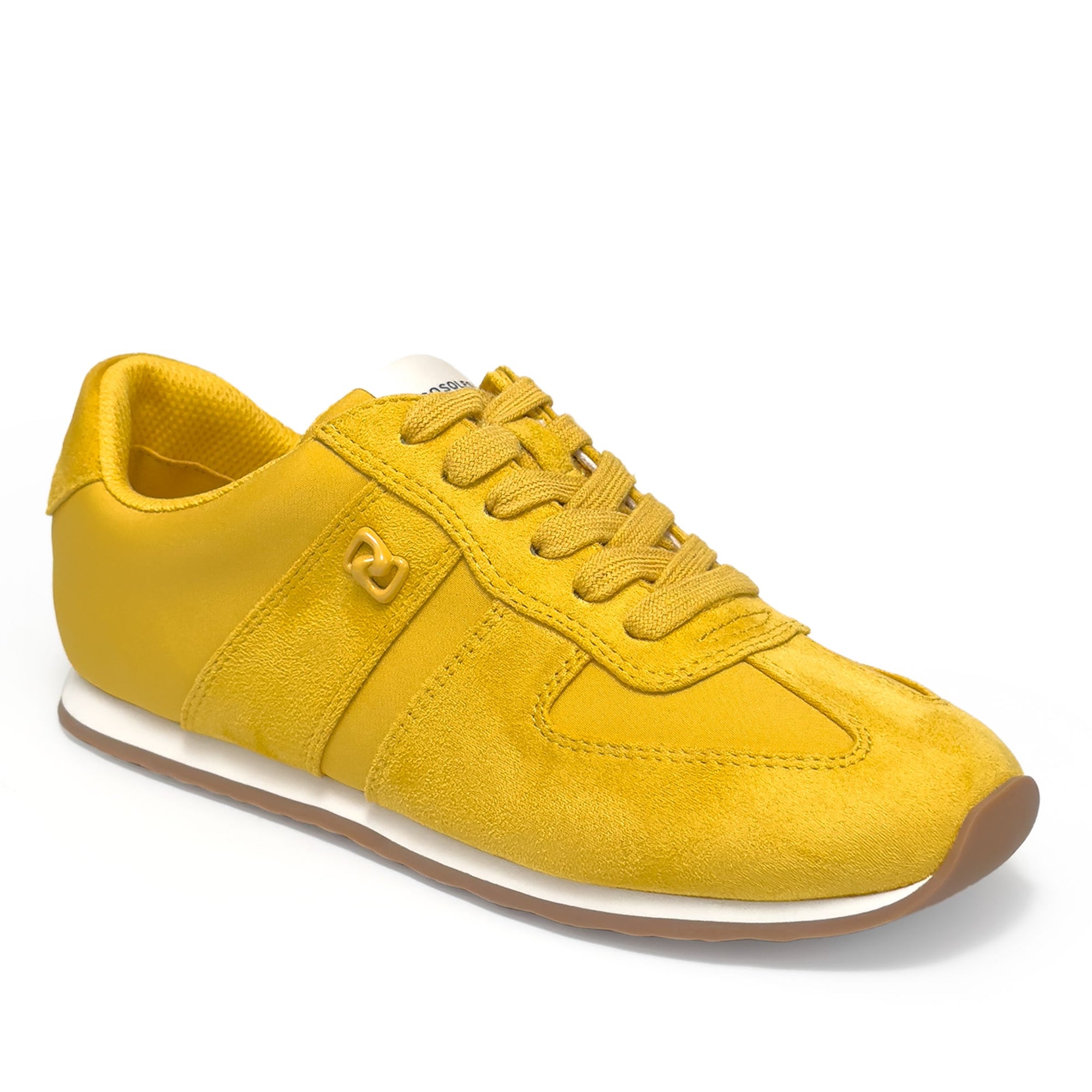 Jett Sneaker Lace Up | Golden Yellow Nylon/Faux Suede
