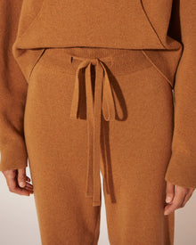 Womens | Ylia Cashmere-Blend Track Pants | Camel