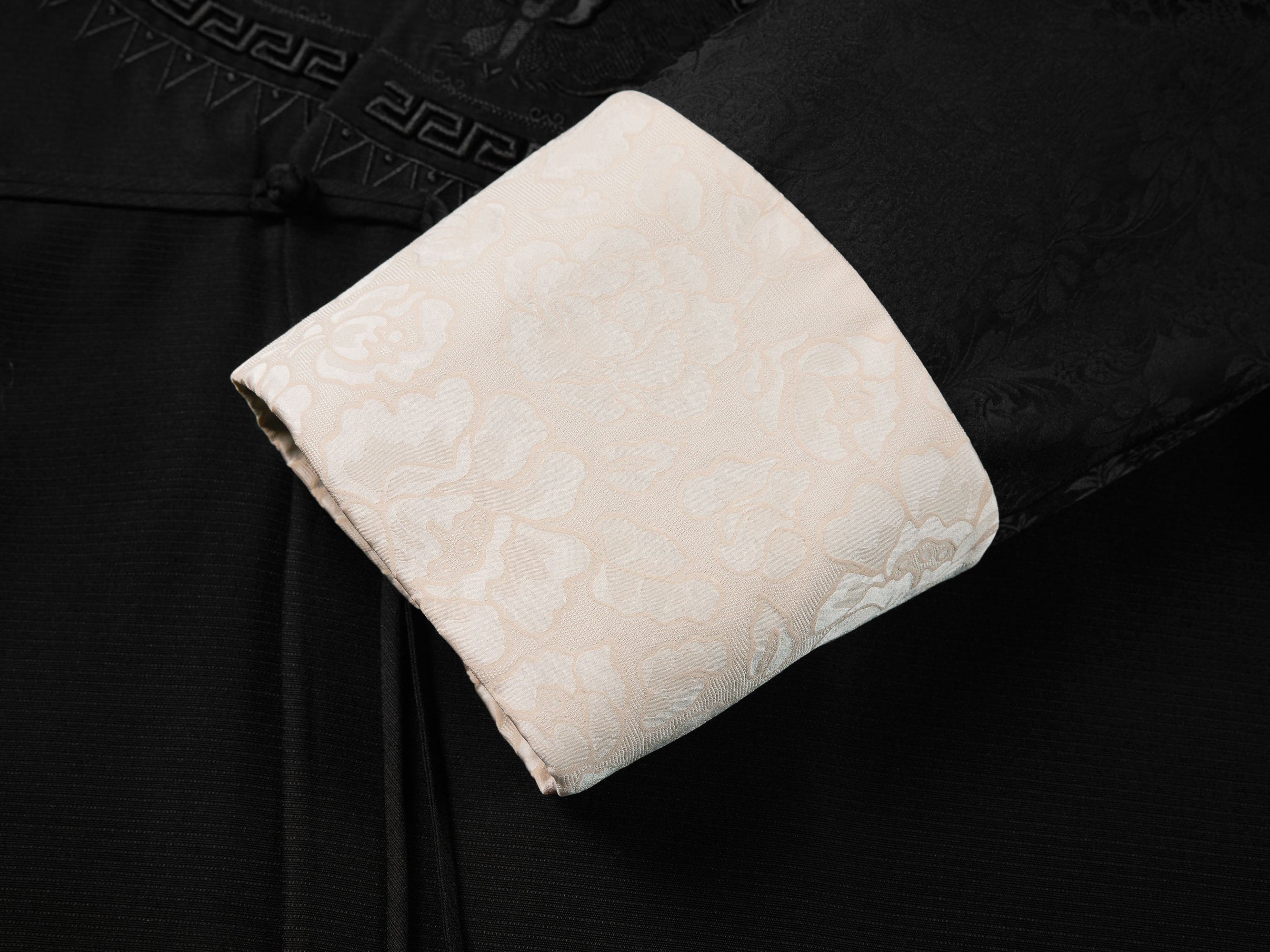 Intricate Tonal Embroidery Jacket | Black