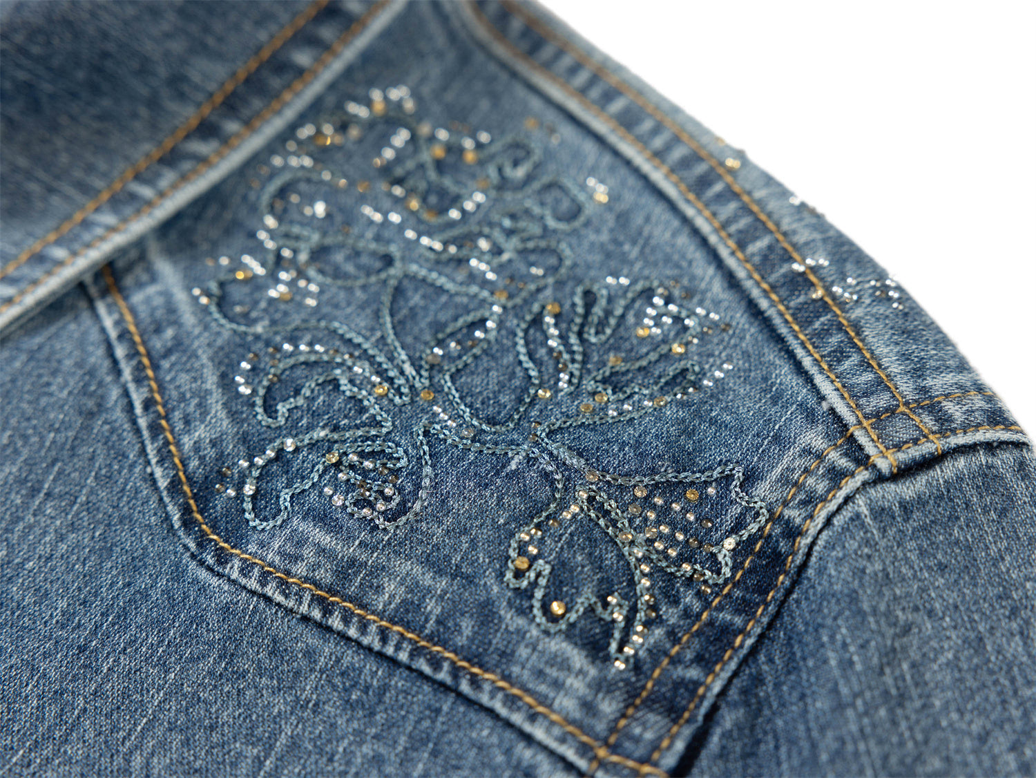 Stretch Waist Classic Denim Shirt | Blue