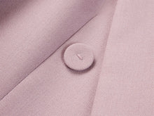 Notched Lapel Double-Breasted Suit Jacket | Purple