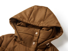 Long Cashmere Down Jacket | Brown